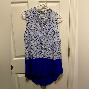 Tunic button down. 100%silk. Maeve brand (Anthropologie)